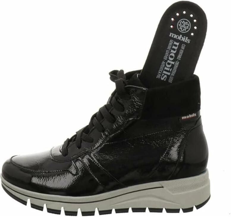 Mephisto Glorya Zwarte Veterlaarzen - Foto 3