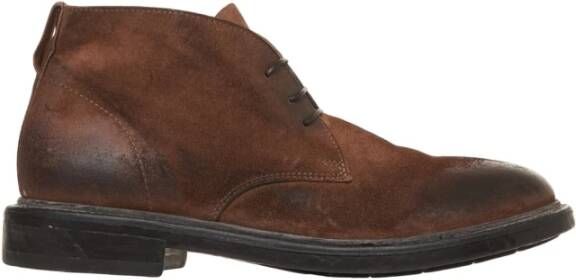 Moma Bruine Suède Veterschoenen Bristol