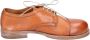 Moma Elegante Vintage Leren Damesschoenen Brown Dames - Thumbnail 1