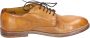 Moma Elegante Vintage Lederen Geslepen Schoenen Brown Dames - Thumbnail 1