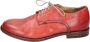 Moma Elegante Vintage Leren Damesschoenen Red Dames - Thumbnail 1
