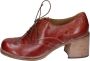 Moma Elegante Vintage Lederen Schoenen Brown Dames - Thumbnail 1