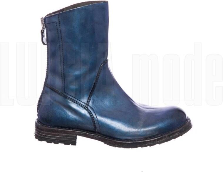 Moma Ghost Blue Enkellaarsjes Blue Dames
