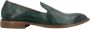 Moma Groene Suède Instap Leren Loafer - Thumbnail 1