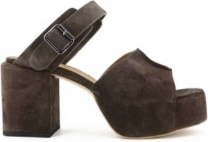 Moma Heeled Mules Bruin Dames