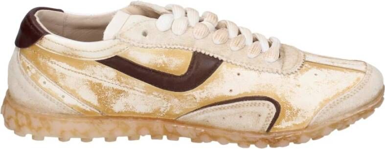 Moma Leren Sneakers Brown Dames