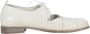 Moma Leren lage hak kruispatroon schoenen White Dames - Thumbnail 1