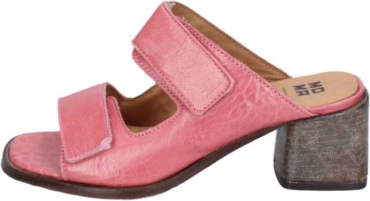 Moma Leren sandalen voor vrouwen Pink Dames