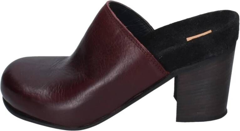Moma Heeled Mules Red Dames
