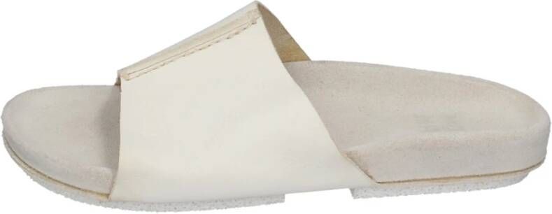Moma Leren Sandalen White Dames