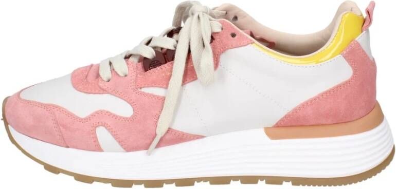 Moma Leren Sneakers Pink Dames