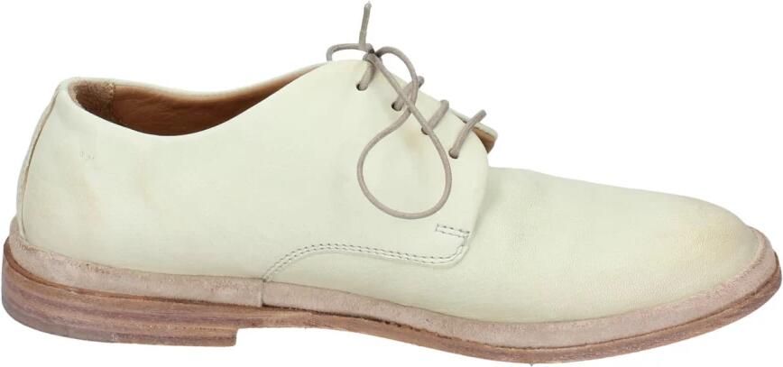 Moma Elegante lederen veterschoenen Green Dames