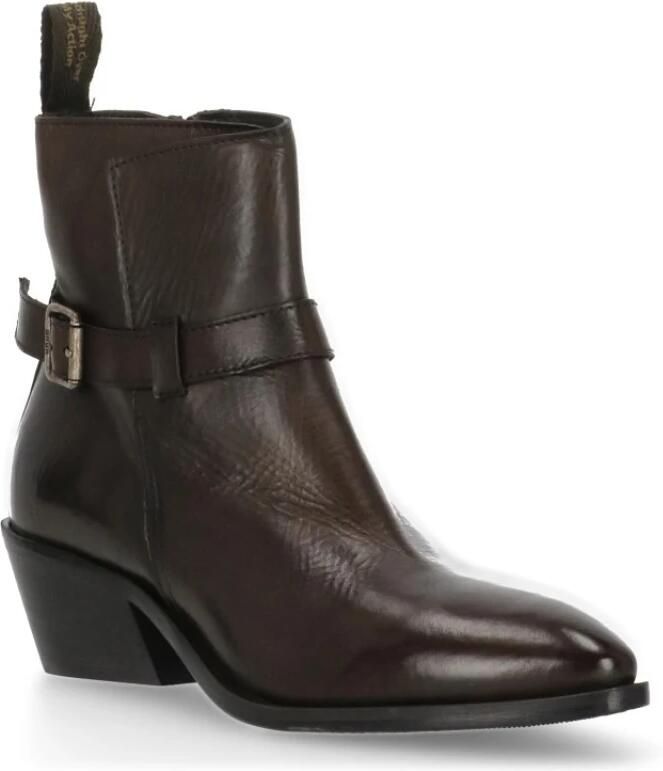 MOMA Leren enkellaarzen - Foto 4