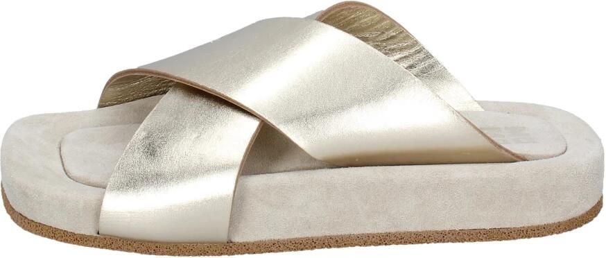 Moma Leren sandalen voor vrouwen Gray Dames