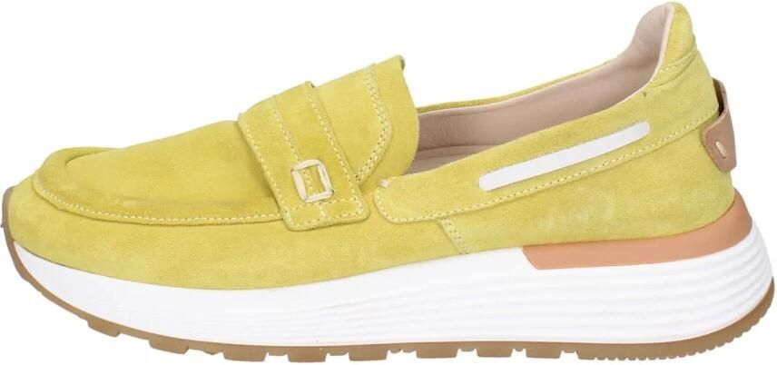Moma Suede Loafers voor Vrouwen Green Dames