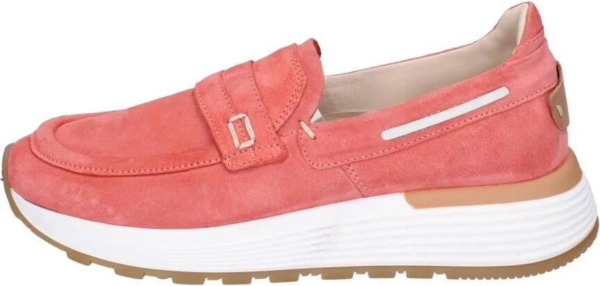 Moma Suede Loafers voor Vrouwen Pink Dames