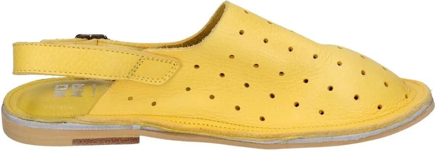 Moma Vintage Leren Sandalen voor Vrouwen Yellow Dames