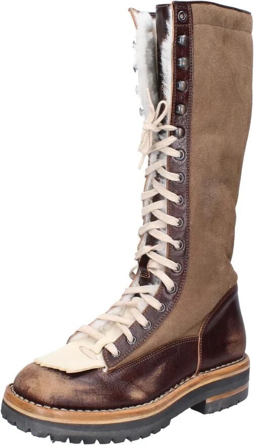 Moma Vintage Leren Veterlaarzen - Foto 2