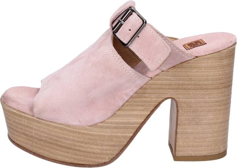Moma Sandali Donna in camoscio Roze Dames