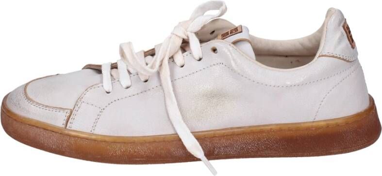 Moma Vintage leren sneakers voor dames White Dames