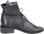 Moma Vintage Leren Enkellaarzen voor Vrouwen Black Dames - Thumbnail 1
