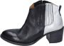 Moma Vintage Leren Enkellaarzen voor Vrouwen Black Dames - Thumbnail 1