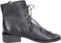 Moma Vintage Lederen Enkellaarsjes Black Dames - Thumbnail 1