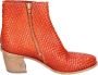 Moma Vintage leren enkellaarsjes Brown Dames - Thumbnail 1