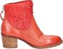 Moma Vintage Lederen Enkellaarsjes Red Dames - Thumbnail 1