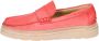 Moma Vintage Leren Loafers voor Mannen Red Heren - Thumbnail 1