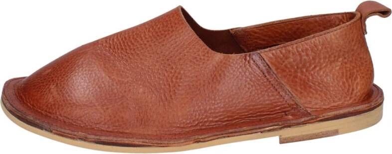 Moma Vintage Leren Loafers voor Vrouwen Brown Dames