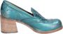 Moma Vintage Leder Loafers Green Dames - Thumbnail 1