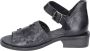 Moma Vintage Leder Sandalen Black Dames - Thumbnail 1