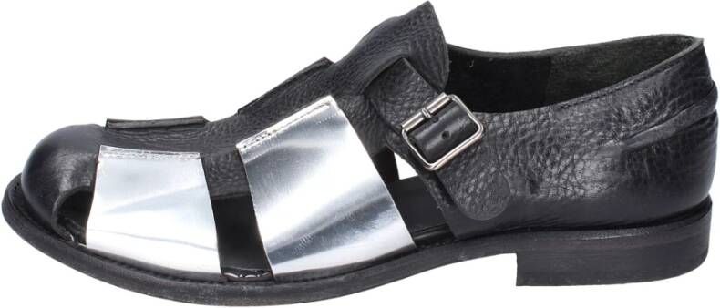 Moma Vintage Leren Sandalen voor Vrouwen Black Dames