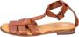 Moma Vintage Leren Sandalen voor vrouwen Brown Dames - Thumbnail 1