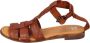 Moma Vintage Leren Sandalen voor Vrouwen Brown Dames - Thumbnail 1