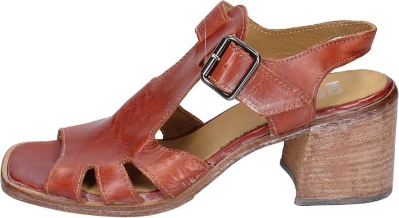 Moma Vintage Leren Sandalen voor Vrouwen Brown Dames