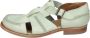 Moma Vintage Leren Sandalen voor Vrouwen Green Dames - Thumbnail 1