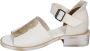 Moma Vintage Leder Sandalen White Dames - Thumbnail 1
