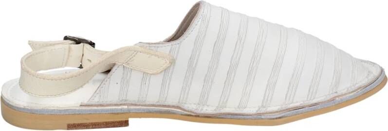 Moma Vintage Leren Sandalen voor Vrouwen White Dames