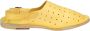 Moma Vintage Leren Sandalen voor Vrouwen Yellow Dames - Thumbnail 1