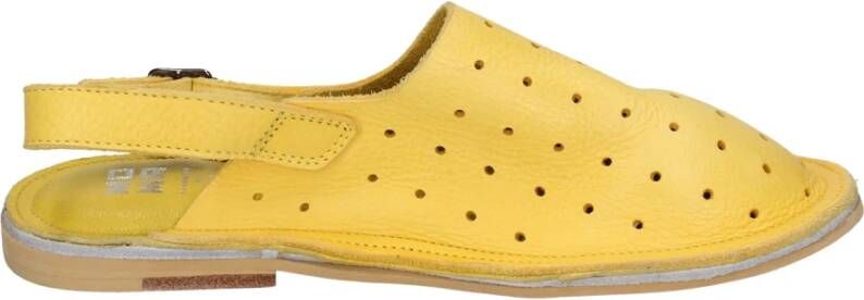Moma Vintage Leren Sandalen voor Vrouwen Yellow Dames