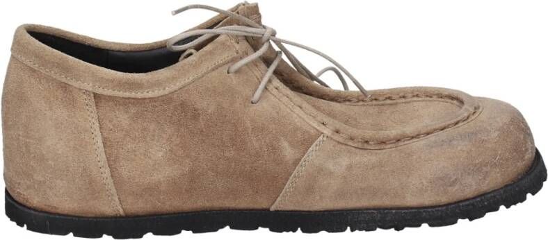 Moma Vintage Suède Enkellaarzen voor Vrouwen Beige Dames