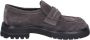 Moma Vintage Suède Loafers voor Mannen Gray Heren - Thumbnail 1