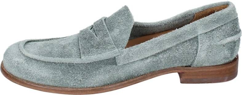 Moma Vintage Suède Loafers voor vrouwen Green Dames