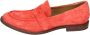Moma Vintage Suède Loafers voor Vrouwen Red Dames - Thumbnail 1