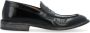 Moma Vintage Zwart Leren Loafer Black Heren - Thumbnail 1