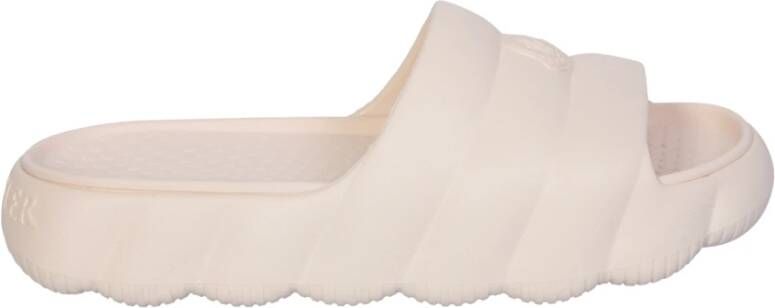 Moncler Beige Gewatteerde Sandalen voor Dames Beige Dames