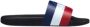 Moncler Zwarte Zwembad Slippers met Tricolor Band Black - Thumbnail 1