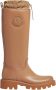 Moncler Bruine Hoge Regenlaarzen Waterdicht Minimalistisch Brown - Thumbnail 8